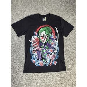 Rock Eagle Shirt Mens Medium Black Joker Glow In The Dark Haunted Devil